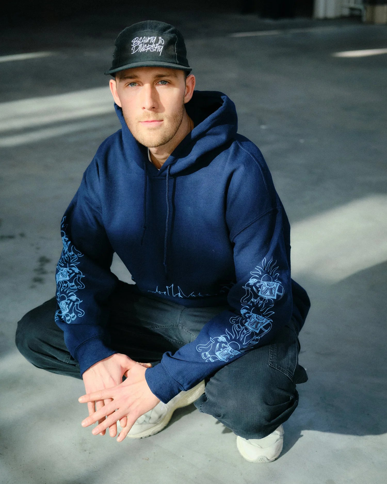 Hoodie Safaridays - Navy Blau