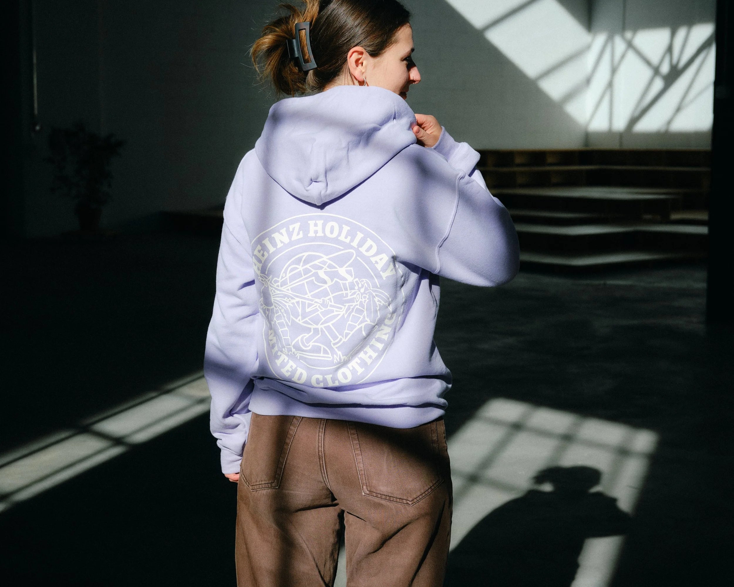 Hoodie - Orchideen Violett