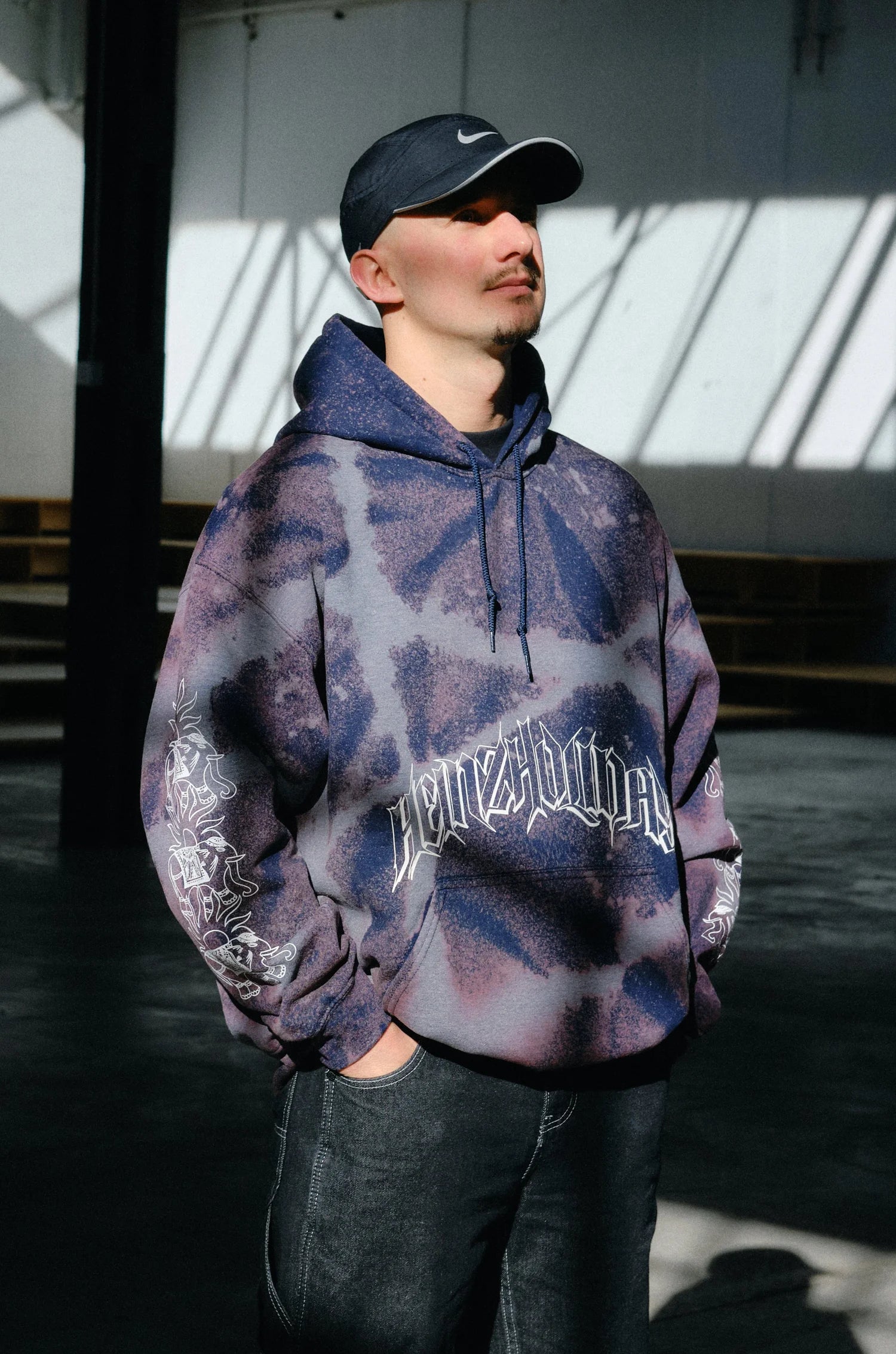 Hoodie Safaridays - Navy Blau Javel