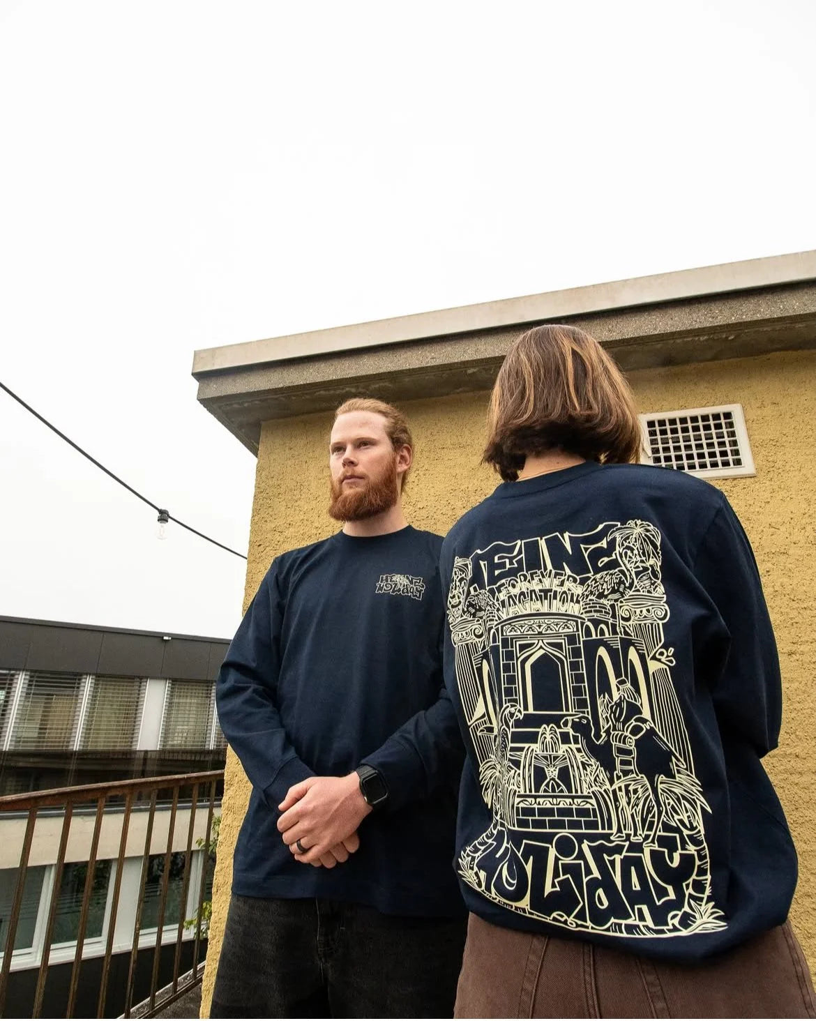 Longsleeve FOREVER VACATION - navy blau