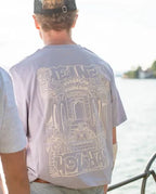 T-shirt FOREVER VACATION - lavendel