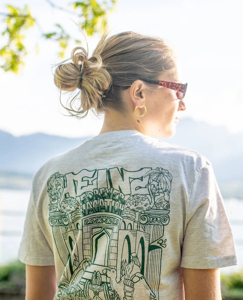 T-shirt FOREVER VACATION - heather grey