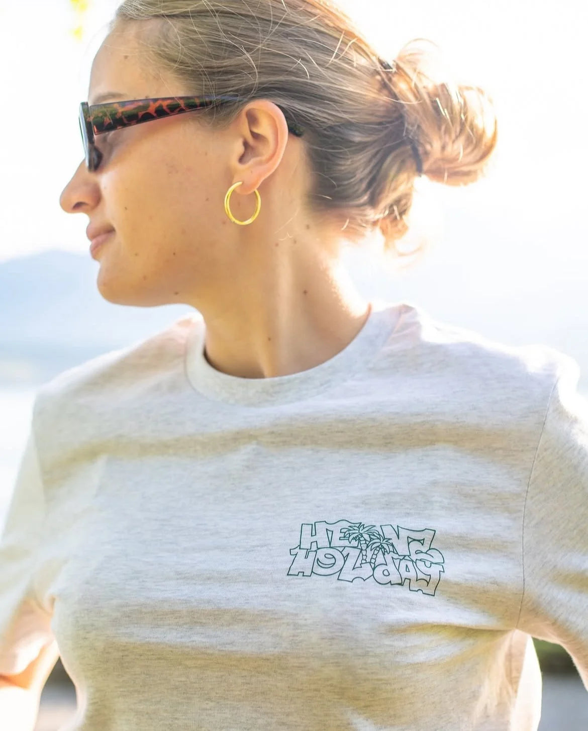 T-shirt FOREVER VACATION - heather grey