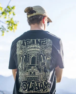 T-shirt FOREVER VACATION - schwarz