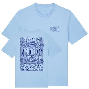 T-Shirt FOREVER VACATION - soul blue